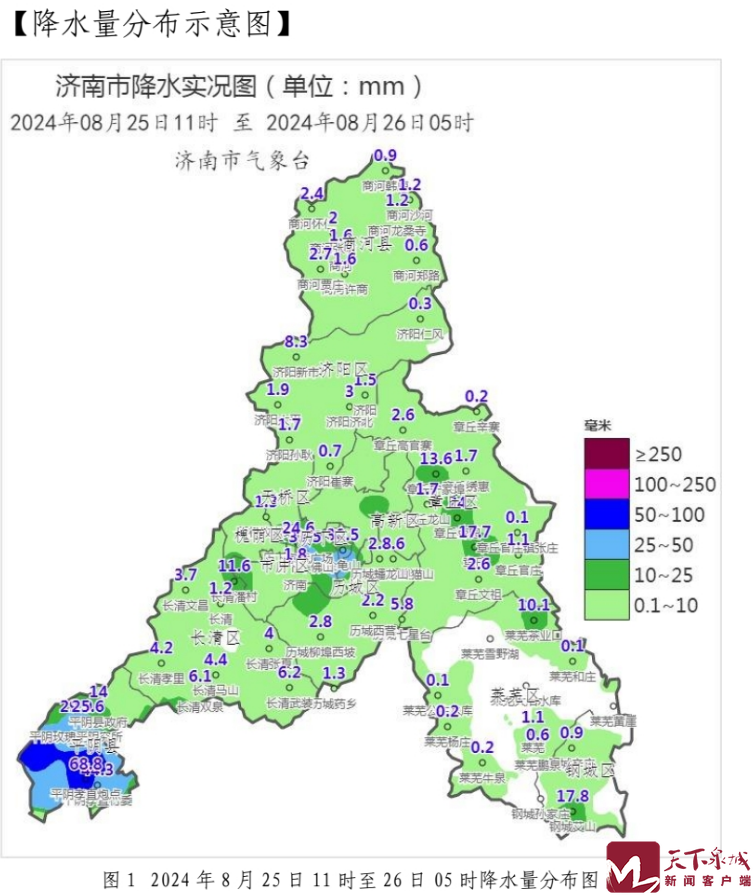 济南26日白天到夜间阴有大雨到暴雨，局地大暴雨！